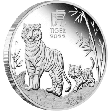 Zilveren Lunar series munt 1 troy ounce