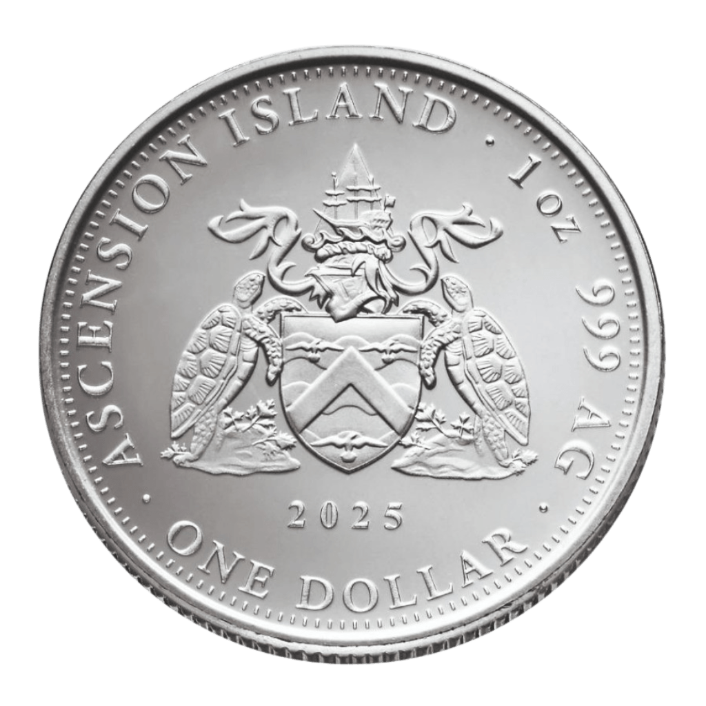 Zilveren ascension island munt 1 troy ounce