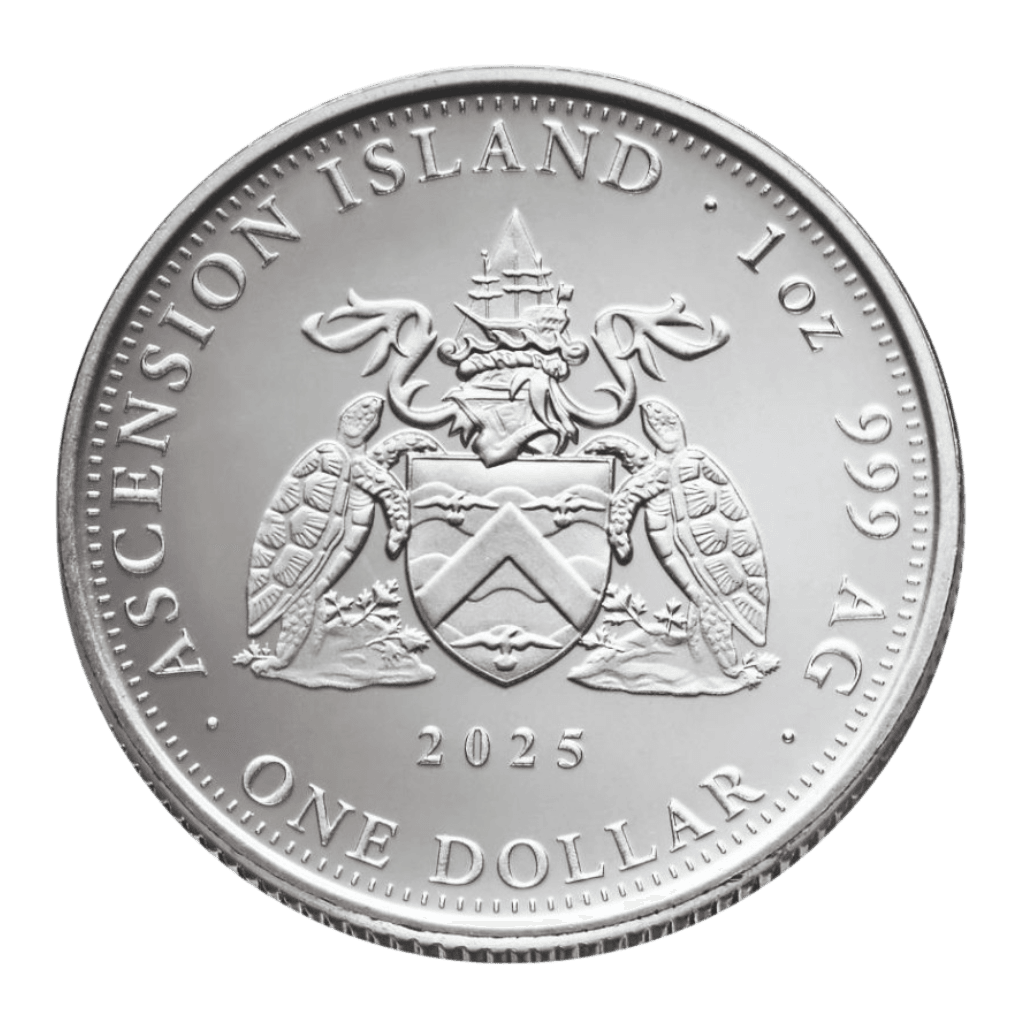 Zilveren ascension island munt 1 troy ounce