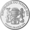 Zilveren Bull & Bear munt 1 kilo 2