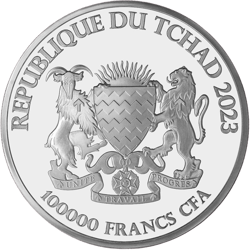 Zilveren Bull & Bear munt 1 kilo