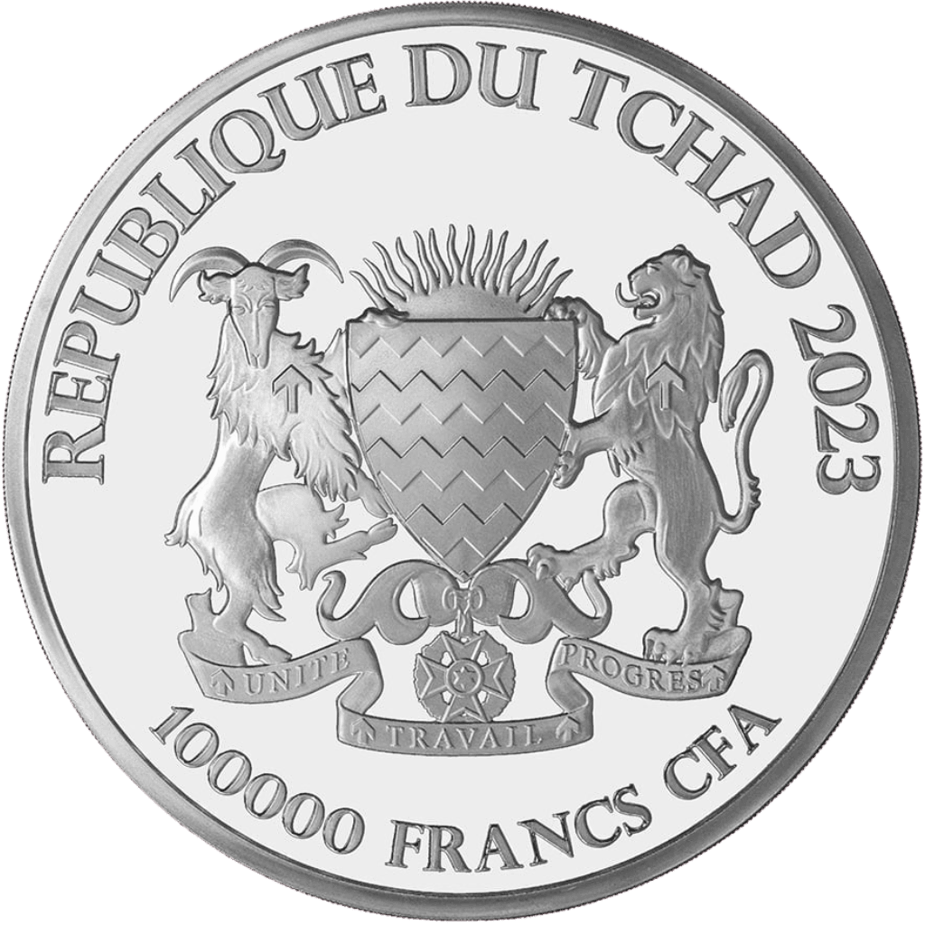 Zilveren Bull & Bear munt 1 kilo