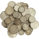 Zilveren muntenmix Nederlandse gulden 1 kilo 1