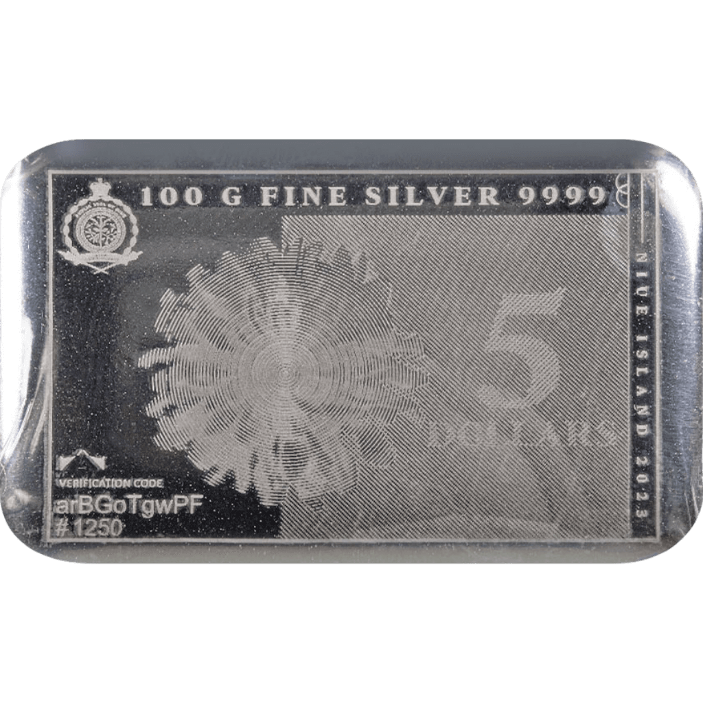 Zilveren muntbaar divers 100 gram