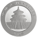 Zilveren panda munt 30 gram 2