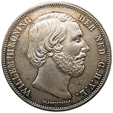 Zilveren rijksdaalder Willem I, II en III