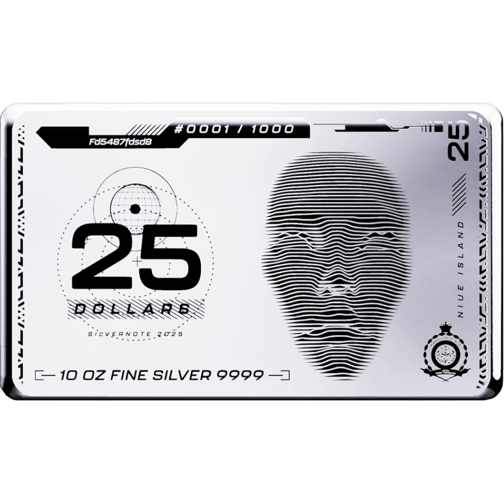 Zilveren muntbaar Silvernote 10 troy ounce
