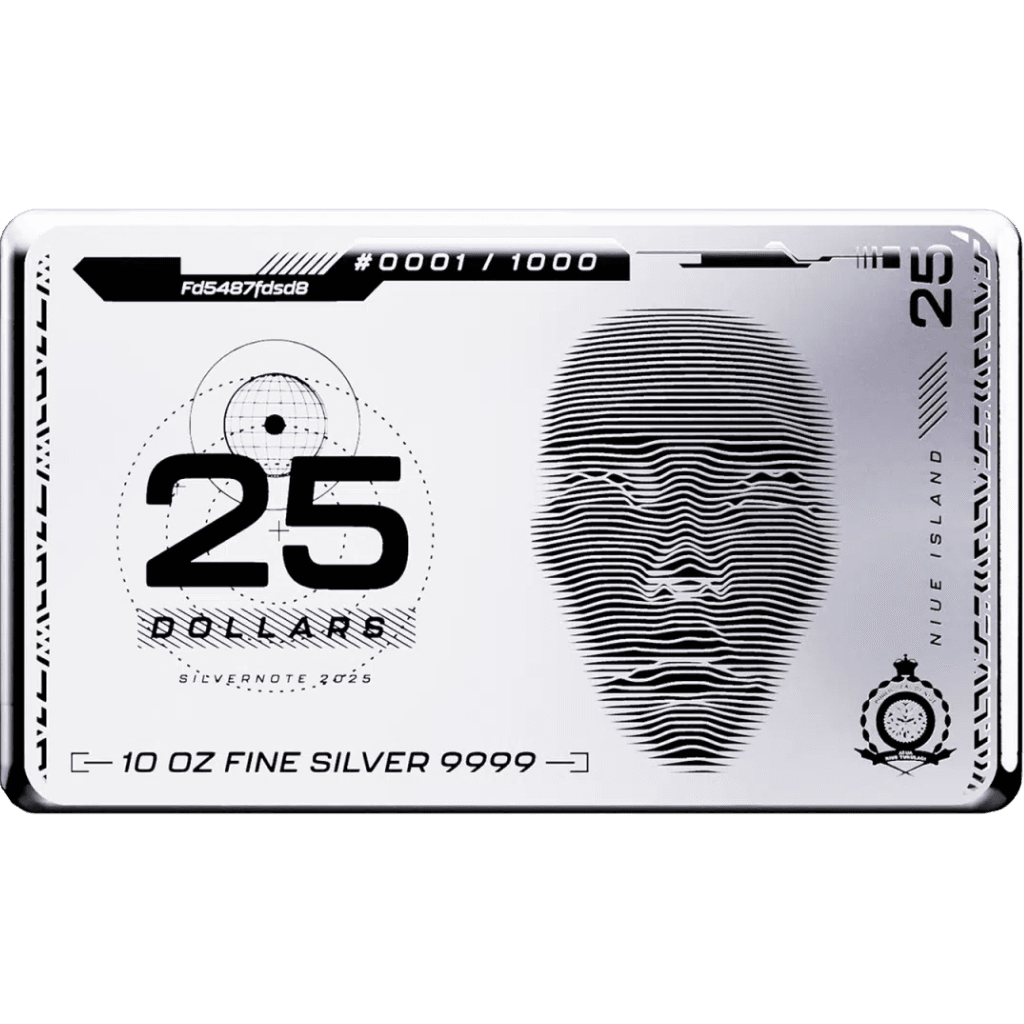 Zilveren muntbaar Silvernote 10 troy ounce