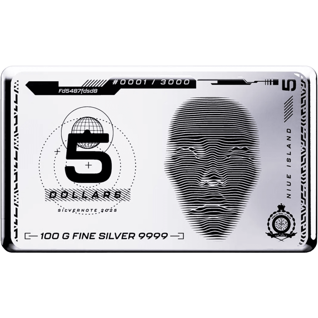 Zilveren muntbaar Silvernote 100 gram