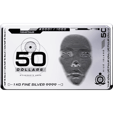 Zilveren muntbaar Silvernote 1 kilo