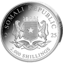 Zilveren Somalische Olifant munt 1 kilo 2