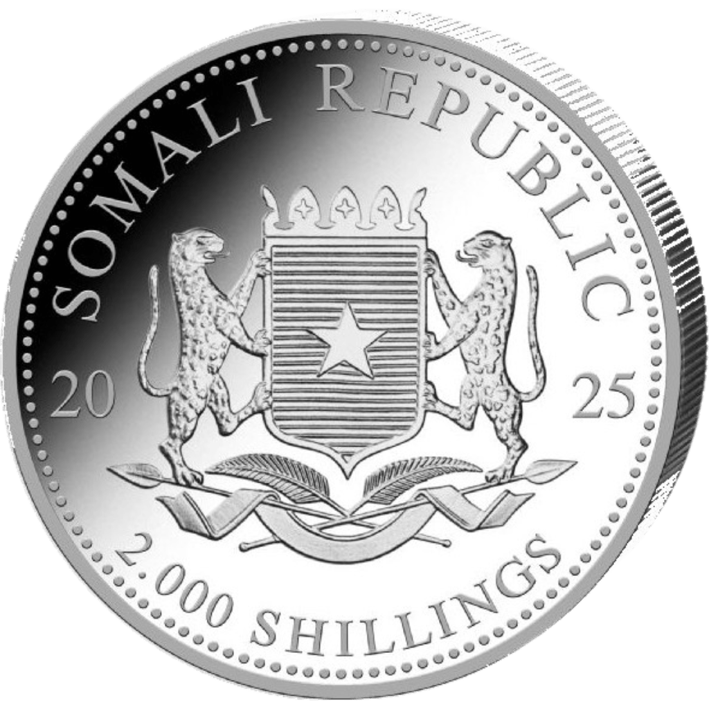 Zilveren Somalische Olifant munt 1 kilo