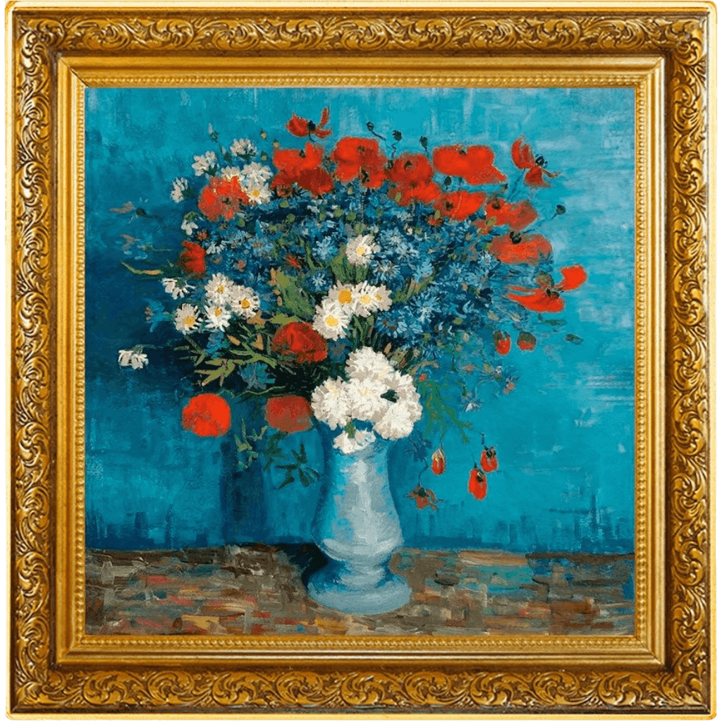 Zilveren Vincent van Gogh Cornflowers and Poppies munt 1 troy ounce