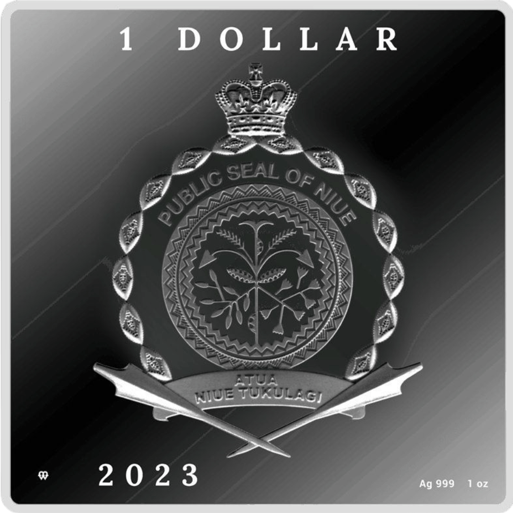 Zilveren Vincent van Gogh Self-Portrait munt 1 troy ounce