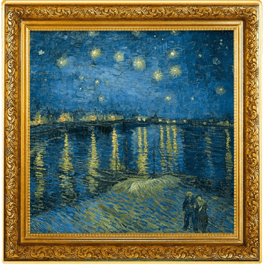 Zilveren Vincent van Gogh Starry Night over the Rhone munt 1 troy ounce