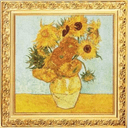Zilveren Vincent van Gogh Sunflowers munt 1 troy ounce 1