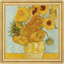 Zilveren Vincent van Gogh Sunflowers munt 2 troy ounce 1