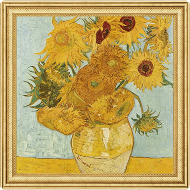 Zilveren Vincent van Gogh Sunflowers munt 2 troy ounce