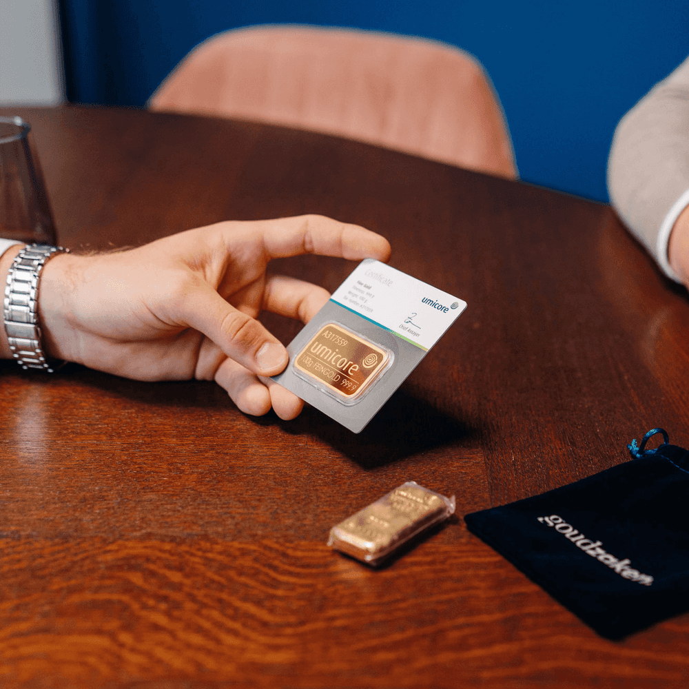 Huidige goudprijs bij Goudzaken