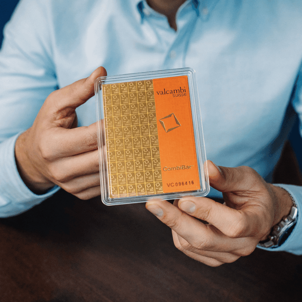 Edelmetaal opslag gouden combibaren opslaan